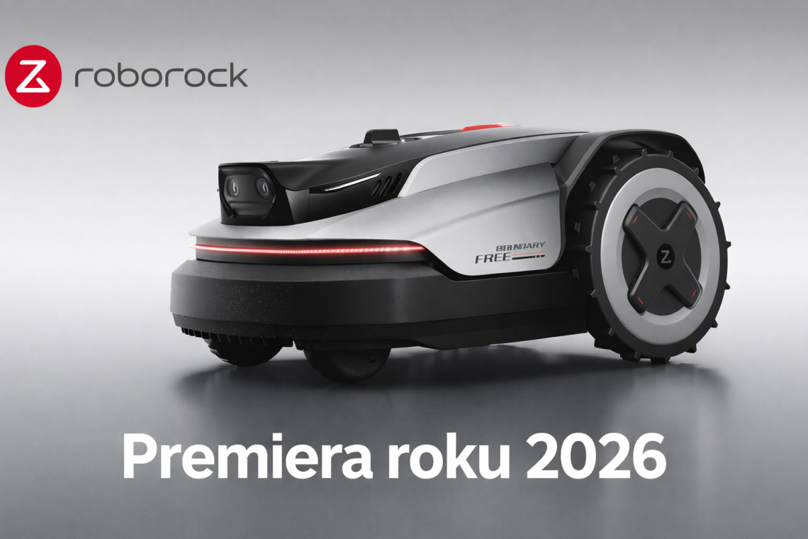 Nowoczesny robot koszący Roborock – premiera 2026, inteligentne koszenie bez przewodu. Rockmow i neorock