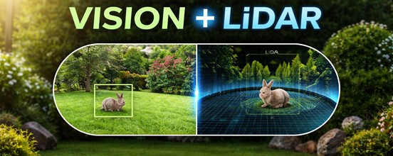 H230 używa LiDAR (Light Detection and Ranging) jako głównego systemu nawigacji — skanuje otoczenie w 360° i tworzy mapę ogrodu w czasie rzeczywistym. Dzięki LiDAR robot dokładnie omija przeszkody, planuje trasy i wraca do stacji ładującej bez potrzeby przewodów granicznych. Nie wymaga klasycznej anteny RTK ani korekt sieciowych, bo jego pozycjonowanie nie opiera się na GPS/RTK, tylko na mapowaniu LiDAR + algorytmie SLAM (Simultaneous Localization and Mapping).