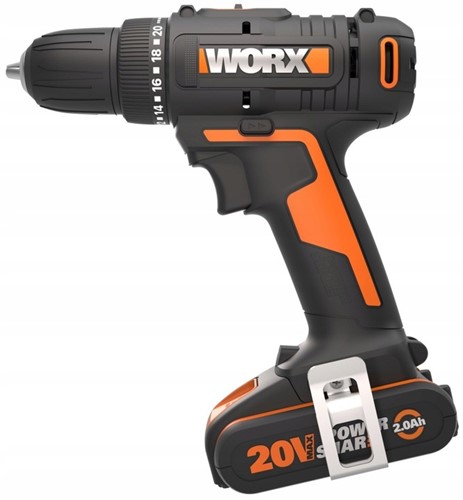 Wiertarko-wkrętarka WORX WX100  Moment obrotowy 30 Nm i pojemność uchwytu 10 mm spełniają większość potrzeb konsumentów w zakresie lekkich prac.