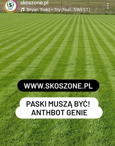Robot koszący Anthbot Genie 800 z GPS RTK i AI do trawników 800 m² – widok pracującego robota w ogrodzie
