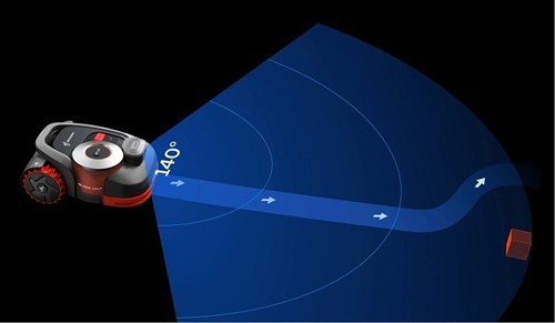 Robot koszący ze sztuczną inteligencją i kamerą rozpoznającą otoczenie, unikanie przeszkód, technologia RTK i GPS