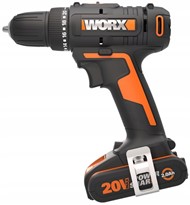 Wiertarko-wkrętarka WORX WX100  Moment obrotowy 30 Nm i pojemność uchwytu 10 mm spełniają większość potrzeb konsumentów w zakresie lekkich prac.