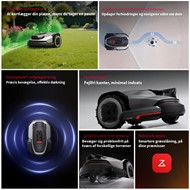 Robot koszący Roborock poruszający się po zielonym, zadbanym trawniku Kup już dziś a jutro ciesz się pięknie skoszonym trawnikiem! 